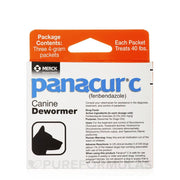 Panacur C Canine Dewormer (Fenbendazole) Six 4-Gram Packets (40 Pounds)