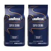 Lavazza Super Crema Espresso Whole Bean Coffee - 2.2lb Bag (2 Pack)