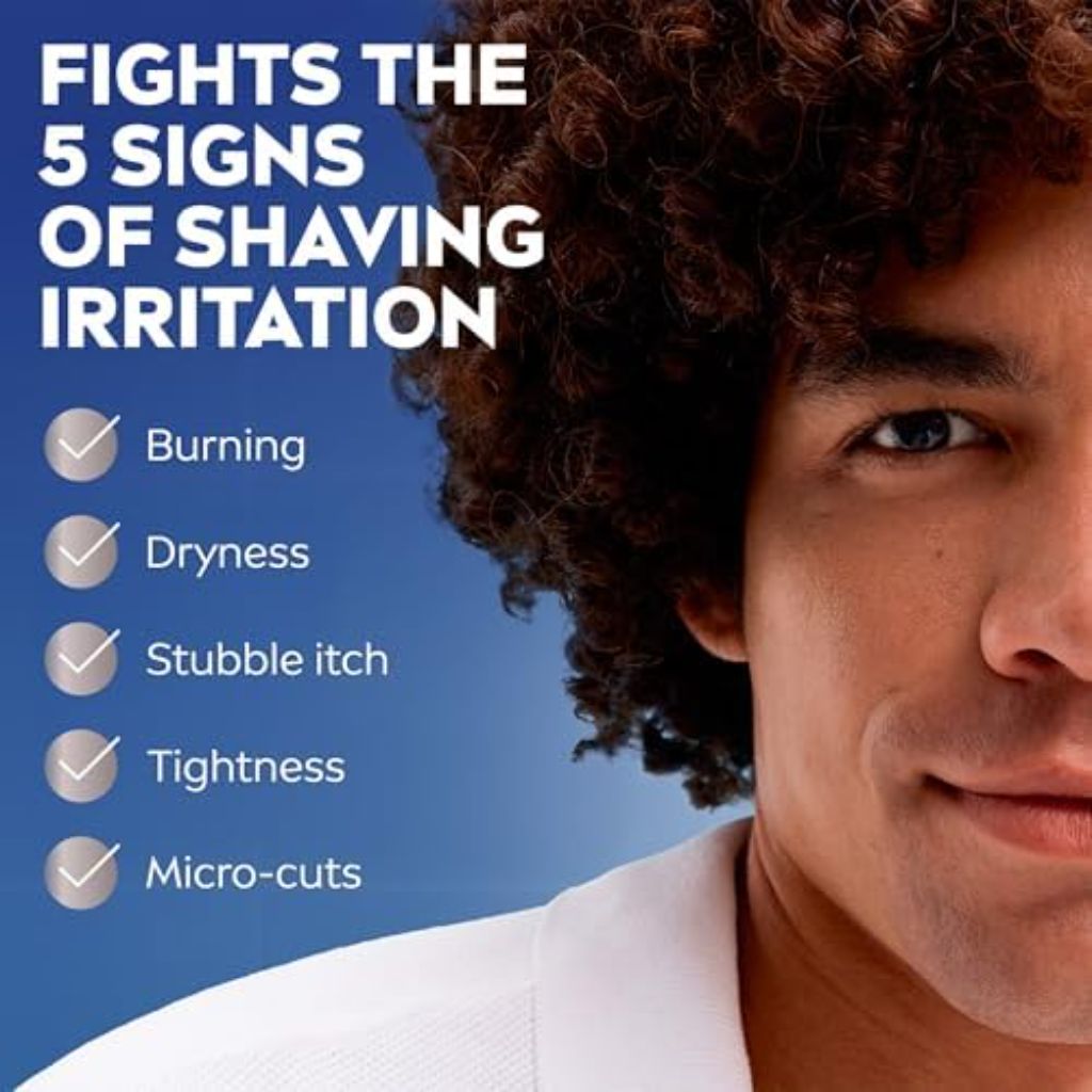 NIVEA MEN Sensitive Soothing Post Shave Balm with Vitamin E, Pro-Vitamin B5 and Chamomile Extract, Alcohol Free After Shave Balm for Men, Non-Greasy, 3.3 Fl Oz Bottle, Pack of 3