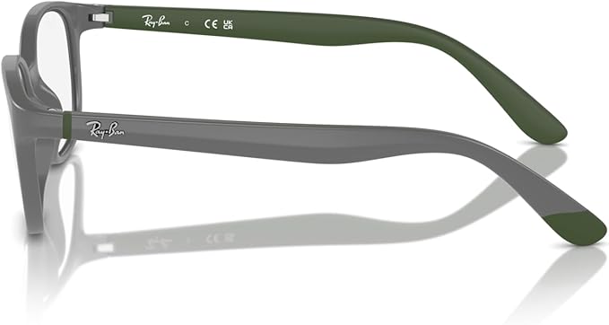 Ray-Ban Kids RY1632F Asian Fit 3964 Eyewear Frames - Dark Gray/Green, 48/16/130
