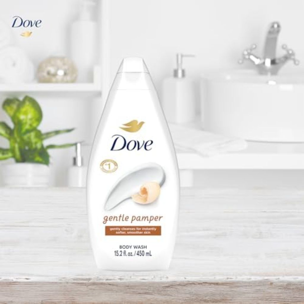 Dove Body 3 Pack Wash Soothing Moisturizing Cleanser for Soft Skin - Gentle Pamper, 15.22 fl. oz. (3 Pack)