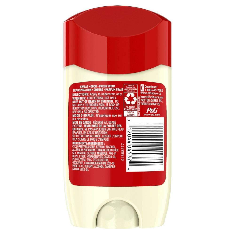 Old Spice Antiperspirant Deodorant with Hemp Seed Oil - Alpine, 2.6 (3 Pack)