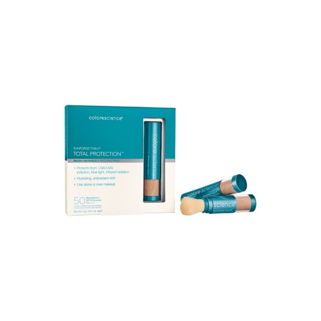ColoreScience Sunforgettable Total Protection Brush-On Shield SPF 50 Multipack - Medium  0.21 oz each