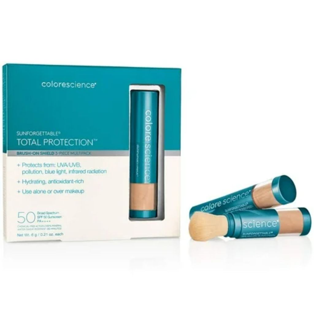 ColoreScience Sunforgettable Total Protection Brush-On Shield SPF 50 Multipack - Medium  0.21 oz each