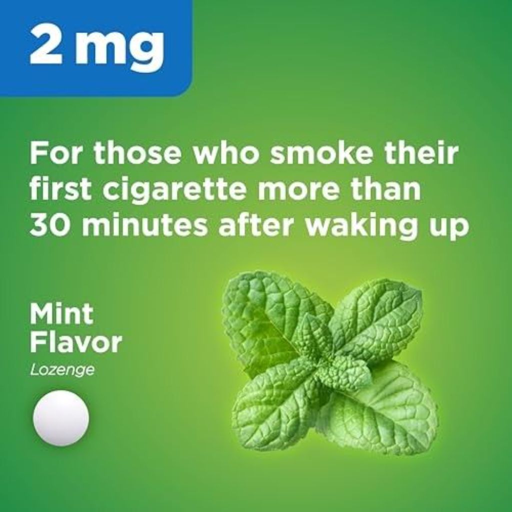 Amazon Basic Care Nicotine Polacrilex Lozenge 2 mg - Mint, 144 Count