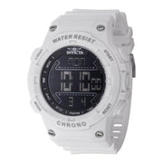 Invicta Men S 47524 Invicta Racing Electronic White Polyurethane Digital Black Dial Watch