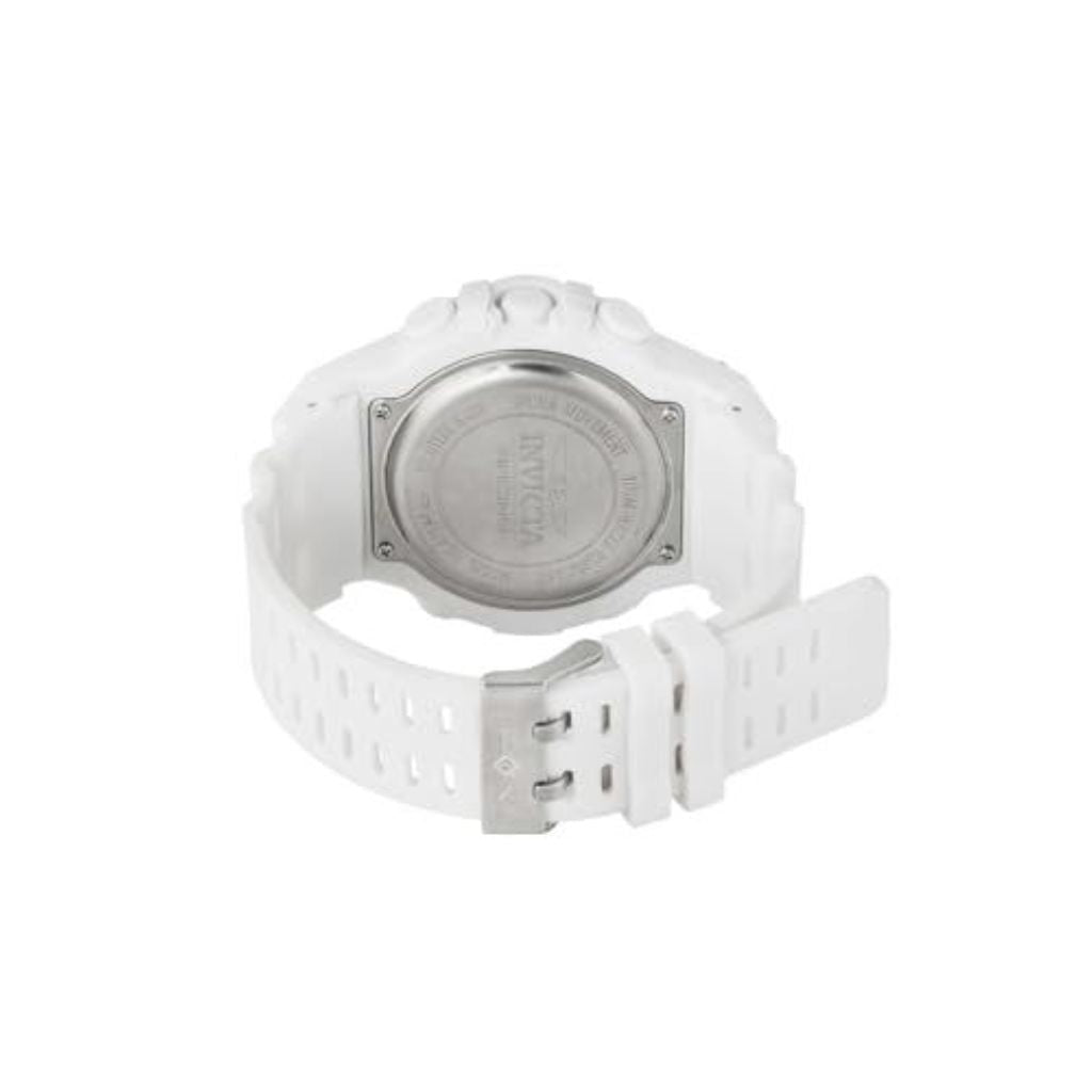Invicta Men S 47524 Invicta Racing Electronic White Polyurethane Digital Black Dial Watch