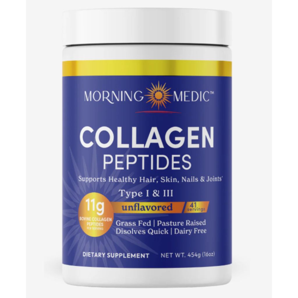 Morning Medic Collagen Peptides Powder -Unflavored, 41 Servings