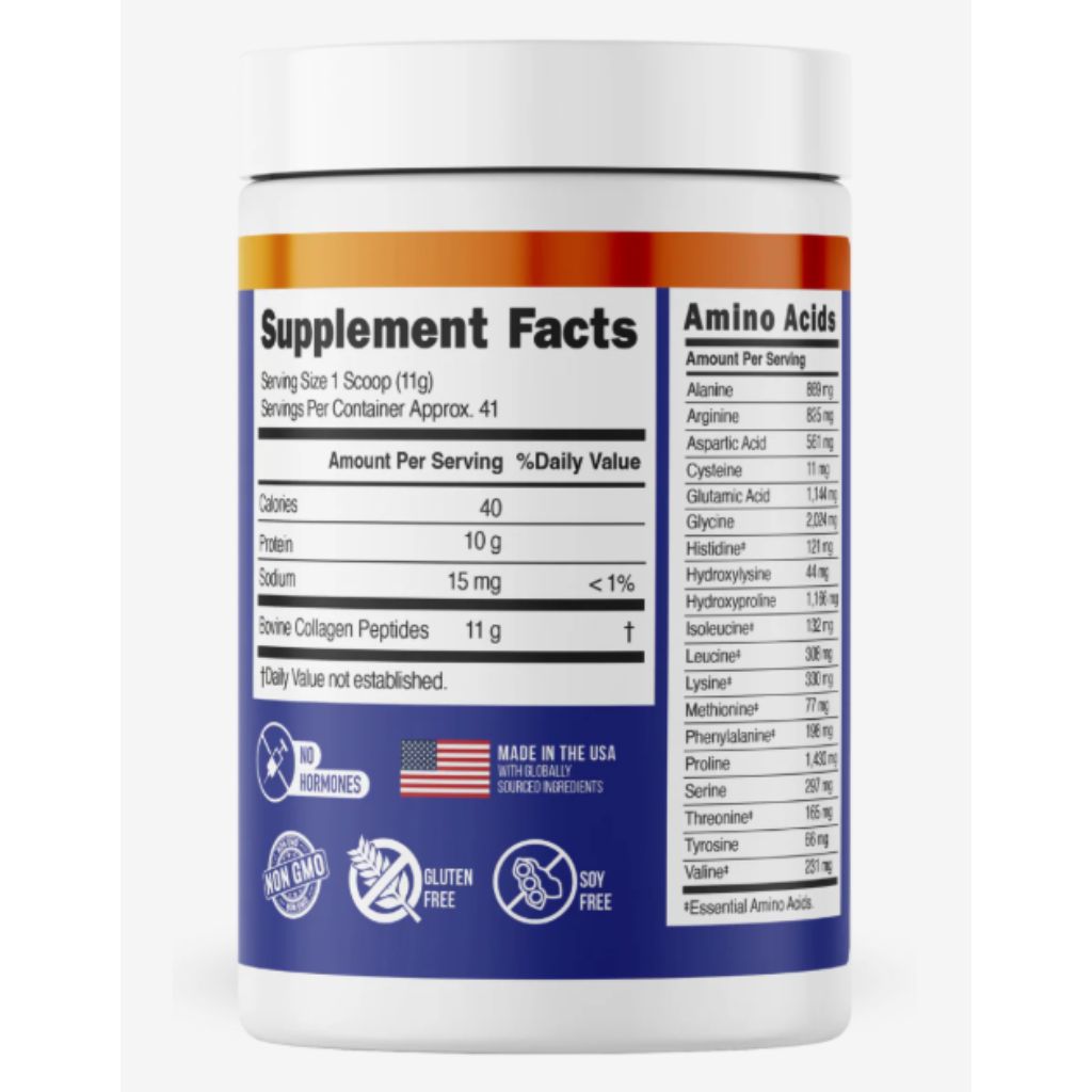 Morning Medic Collagen Peptides Powder -Unflavored, 41 Servings