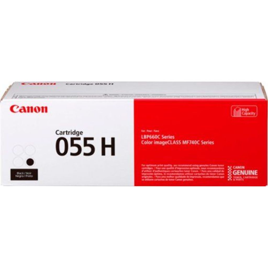 Genuine Canon Toner 055 Black  High Capacity - Yields Up To 7 600 Pages