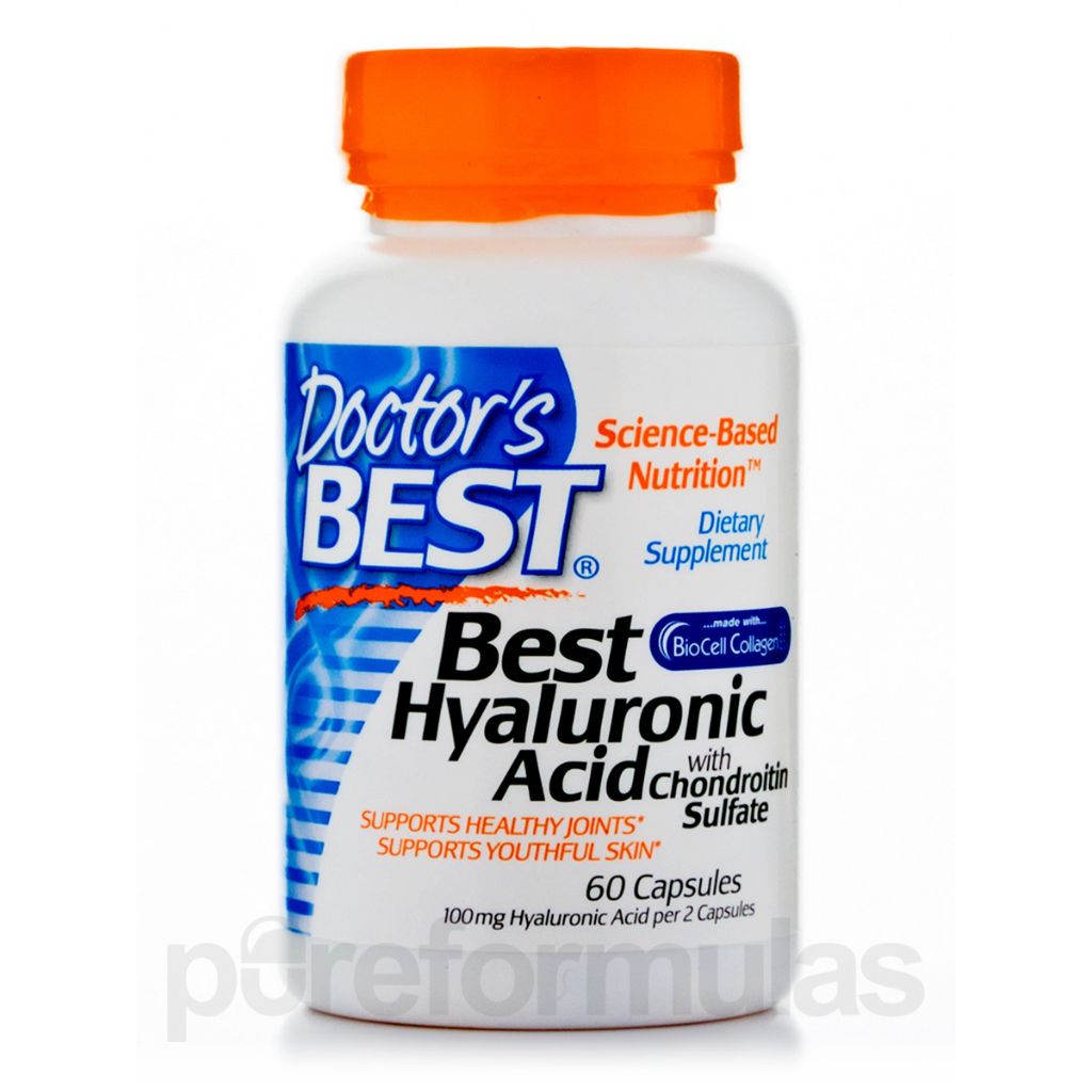 Doctor s Best Hyaluronic Acid with Chondroitin Sulfur  60 Ct