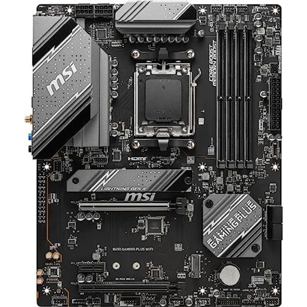 MSI - B650 GAMING PLUS WIFI (Socket AM5) AMD B650 ATX DDR5 Wi-Fi 7 Motherboard - Black