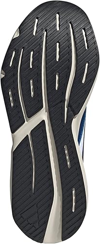 adidas Men's Lightblaze Sneaker - White/Dark Blue/Gray, Size 4