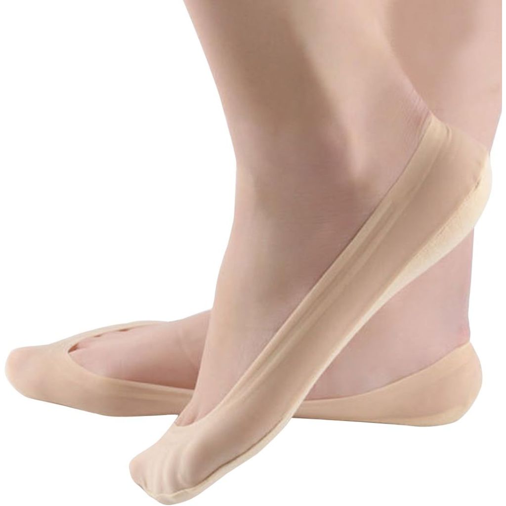 Jarseen Women's No Show Liner Socks - Nude, 4 Pairs