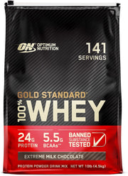Optimum Nutrition Gold Standard 100% Whey Protein Powder - Extreme Milk Chocolate, 10 lbs.