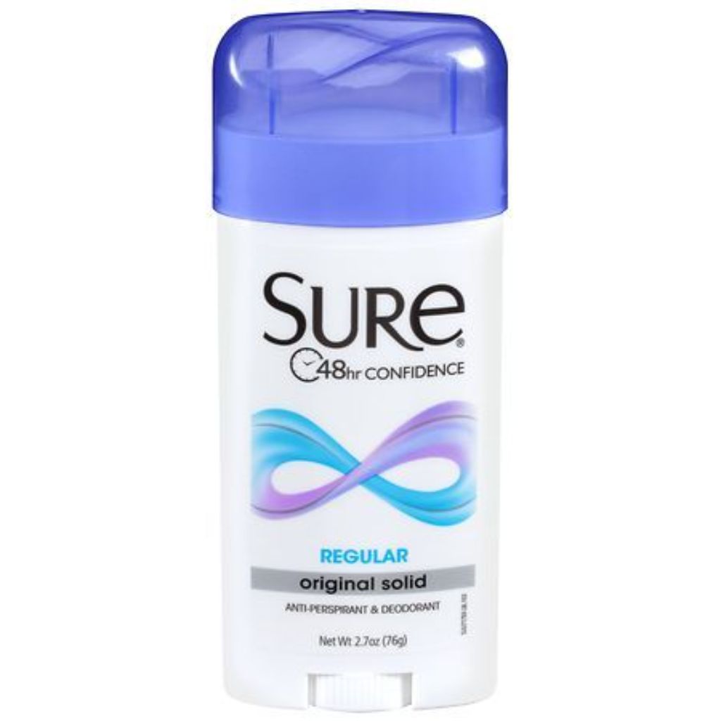 Sure Solid Anti-Perspirant Deodorant Original Solid Stick  Regular Scent  Women  2.7 oz