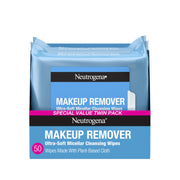 Neutrogena Makeup Remover Wipes - Ultra Soft Micellar Facial Cleansing - 50ct