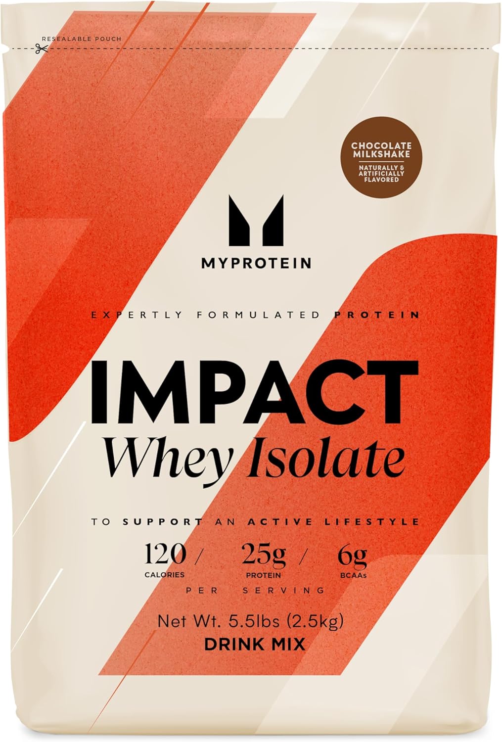 Myprotein Impact Whey Isolate Powder - Chocolate Milkshake, 5.5 lbs.