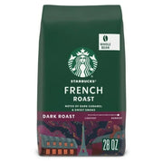 Starbucks Arabica Coffee Beans French Blend  Dark Roast  Whole Bean Coffee  28 oz