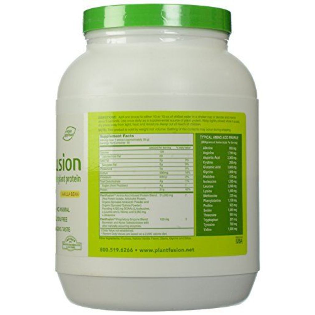 PlantFusion Complete Protein - Creamy Vanilla Bean | 21 G Protein 31.75 Oz Powder