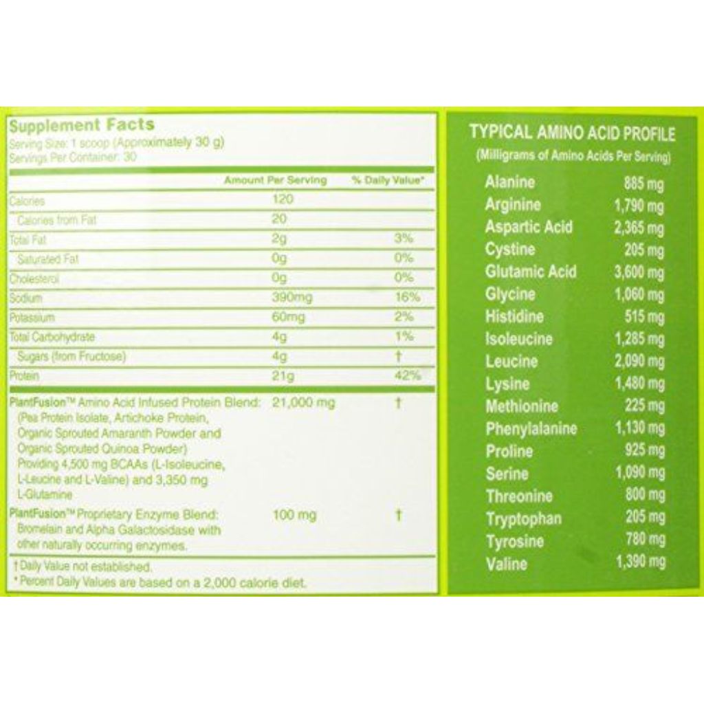 PlantFusion Complete Protein - Creamy Vanilla Bean | 21 G Protein 31.75 Oz Powder