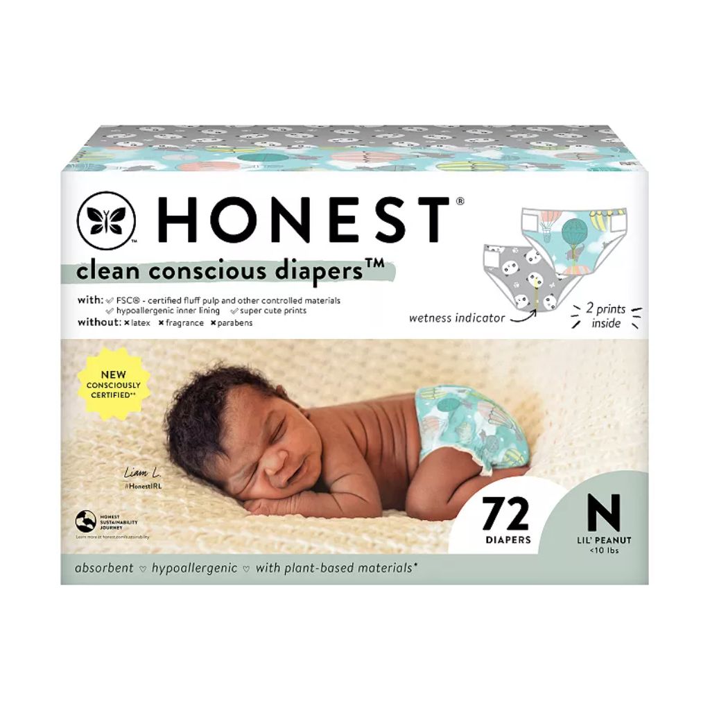 The Honest Company Clean Conscious Diapers - Newborn, 72ct.