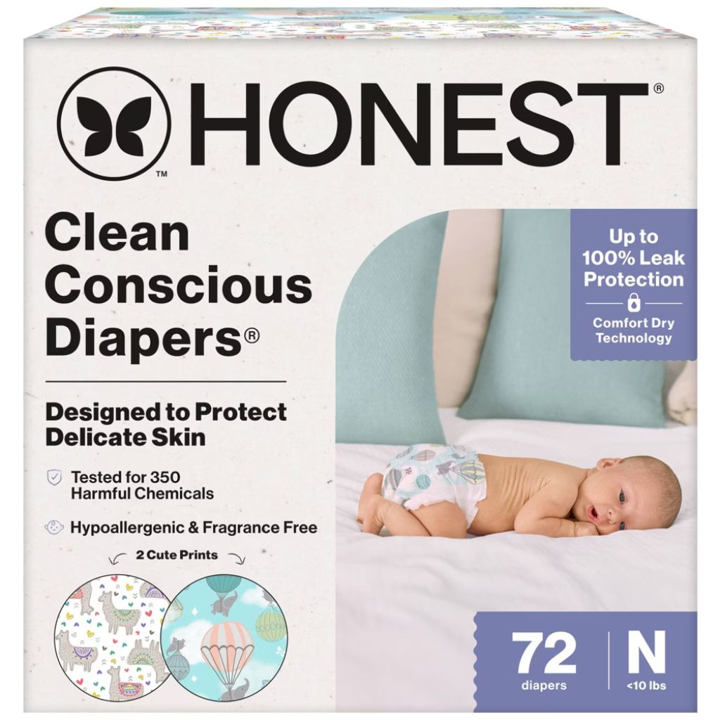 The Honest Company Clean Conscious Diapers - Newborn, 72ct.