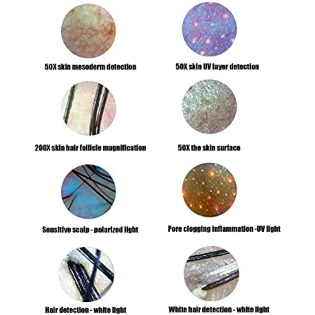 Multi‑Functional Scalp Analyzer - Rechargeable Digital Hair Skin Analyzer, 13" Display, 50X/200X Lens *Damaged Box*