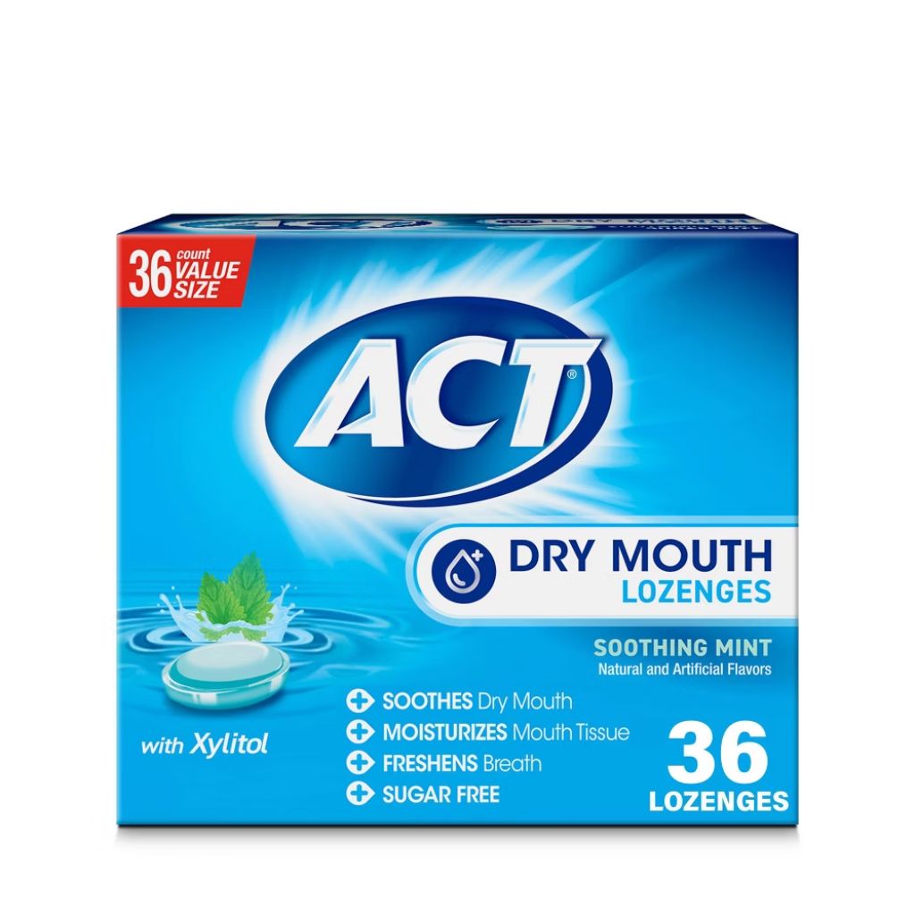 ACT Dry Mouth Lozenges - Soothing Mint, 36ct