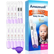 Amazewell Early Detection and Digital Pregnancy Test Kit - 10 Tests (2 Digital + 8 Early + 1 Urine Cup)