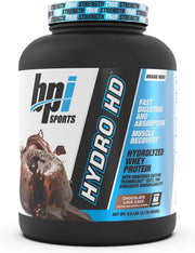 BPI Sports Hydro HD 100% Hydrolyzed Whey Protein Powder - Chocolate Lava Cake, 5lbs.