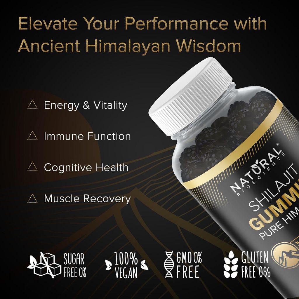 Natural Bioscience Pure Himalayan Shilajit Gummies 800mg - 60ct