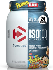 Dymatize ISO100 Hydrolyzed Whey Isolate Protein Powder - Fruity Pebbles, 25.7 oz