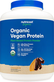 Nutricost Organic Vegan Protein Powder - Chocolate Peanut Butter, 5 lbs.