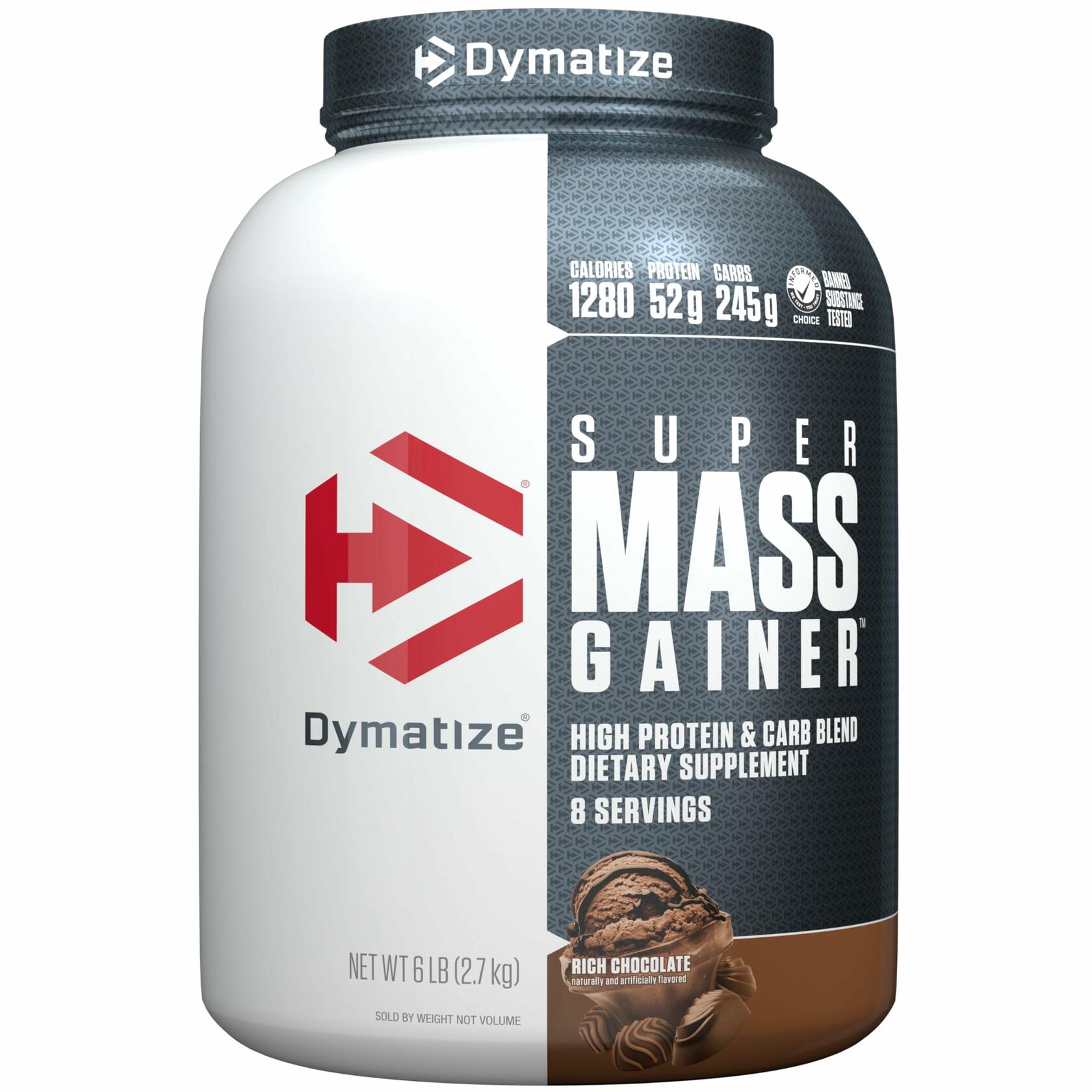 Dymatize Super Mass Gainer Protein Powder - Rich Chocolate, 6 lbs.