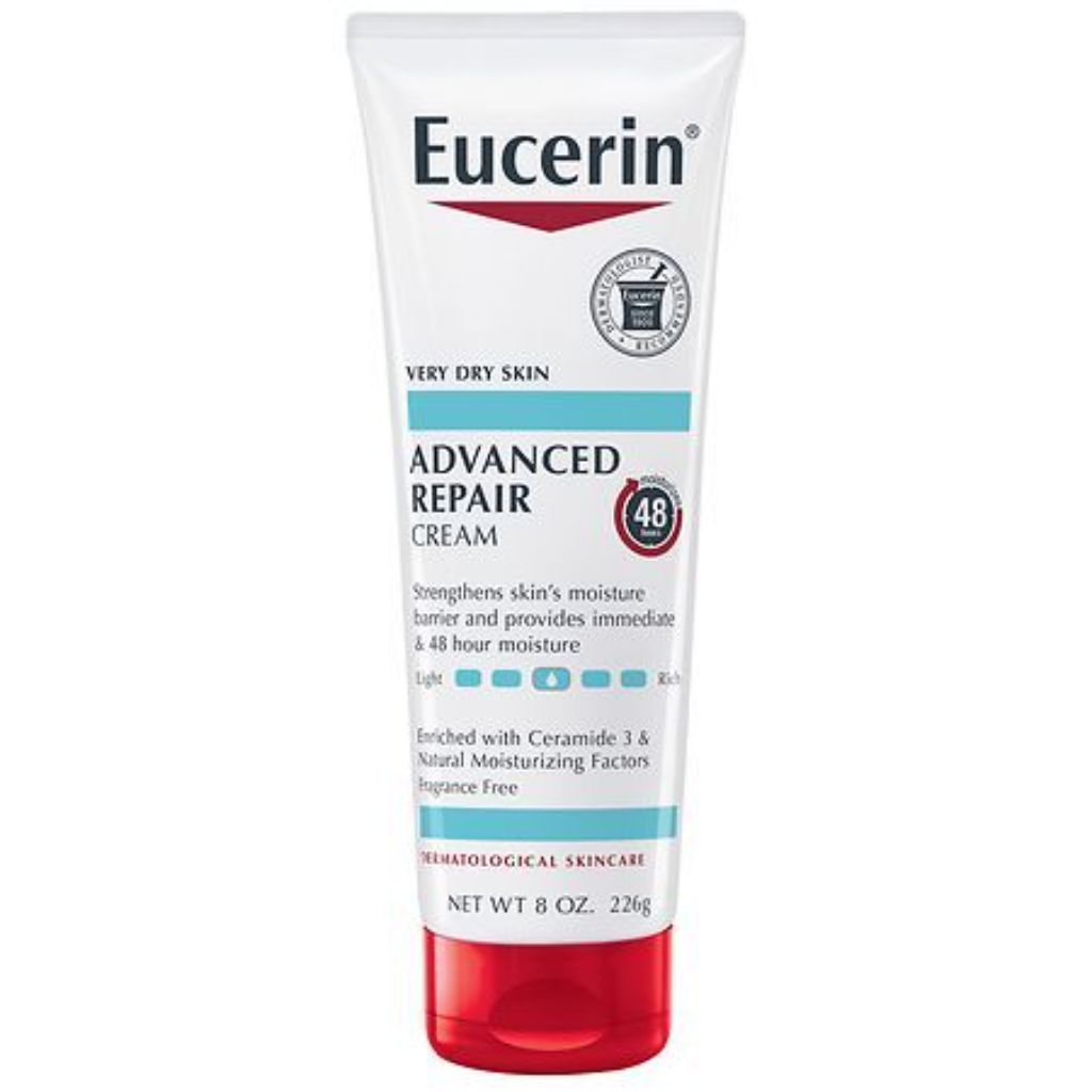 Eucerin Advanced Repair Cream for Very Dry Skin, Fragrance Free - 8 oz.