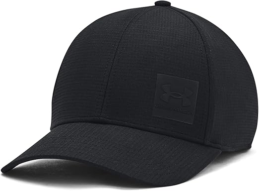 Under Armour Unisex Adult Iso-Chill ArmourVent Stretch Fit Hat - Black, S/M