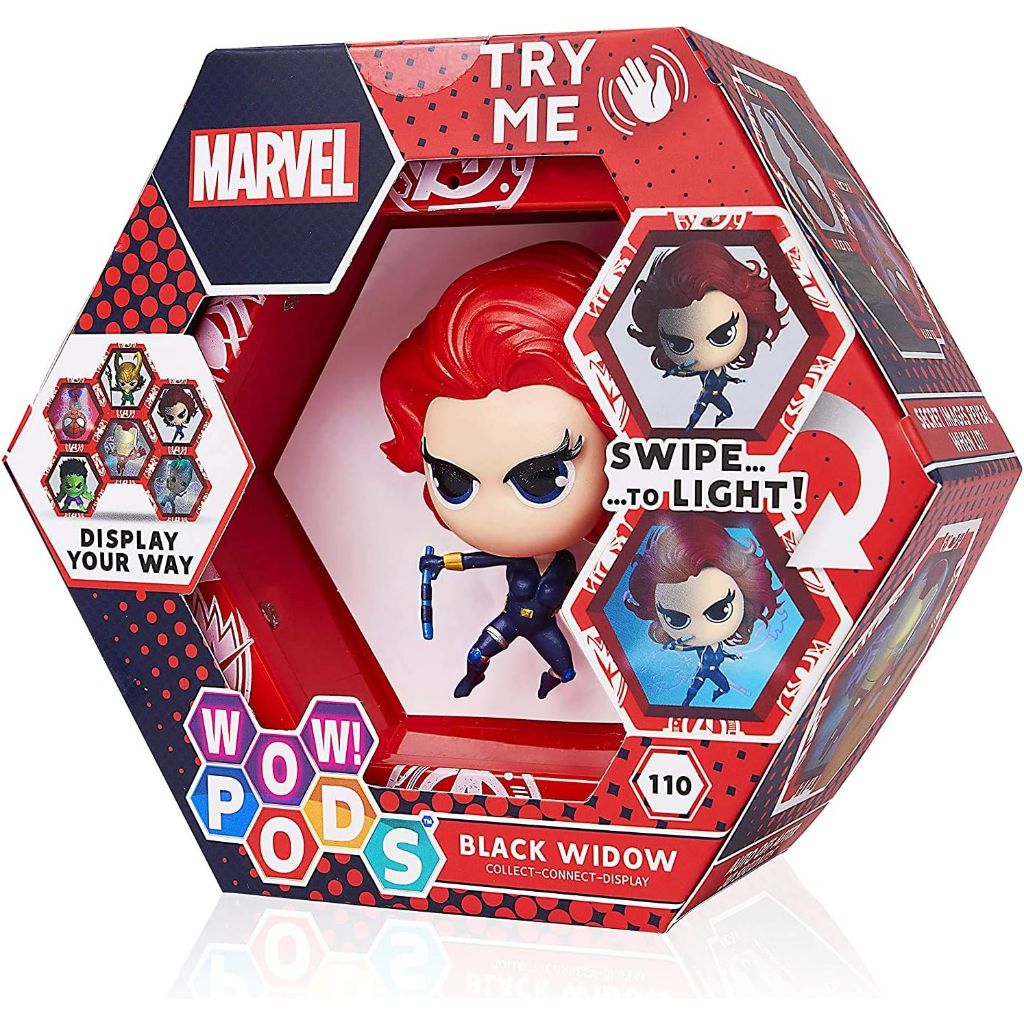WOW! PODS Avengers Collection Light-Up Bobble-Head Figure - Black Widow