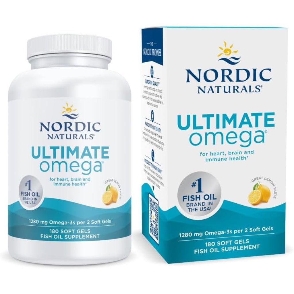 Nordic Naturals Ultimate Omega 1280mg - Lemon, 180 Soft Gels