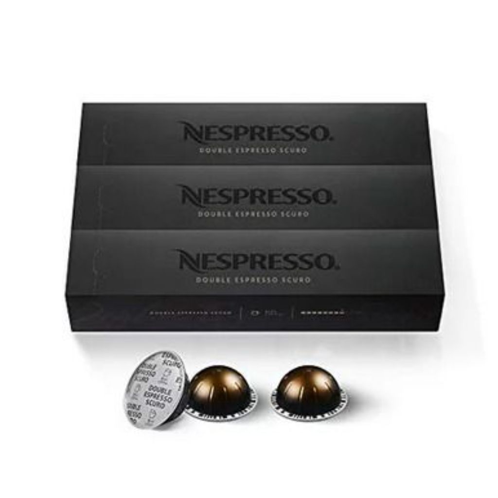 Nespresso VertuoLine Double Espresso Scuro Coffee Capsules 2.7oz, 30ct