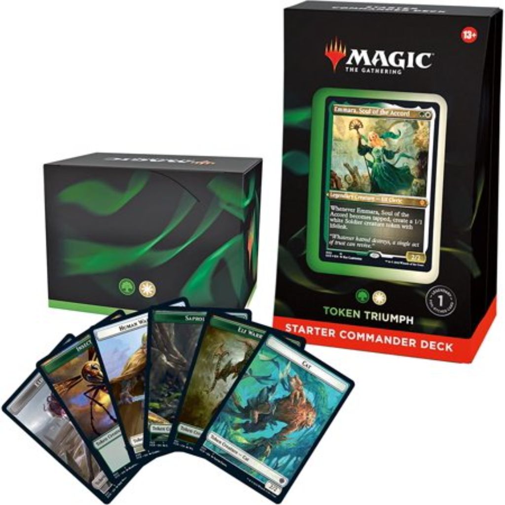 Magic: The Gathering Starter Commander Deck – Token Triumph (Green-White)