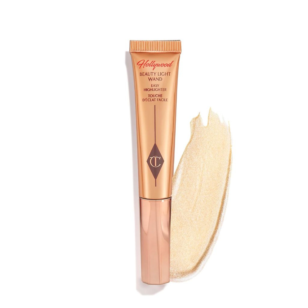 Charlotte Tilbury Hollywood Beauty Light Wand Liquid Highlighter Makeup - Spotlight (Rose Gold w/Silver)