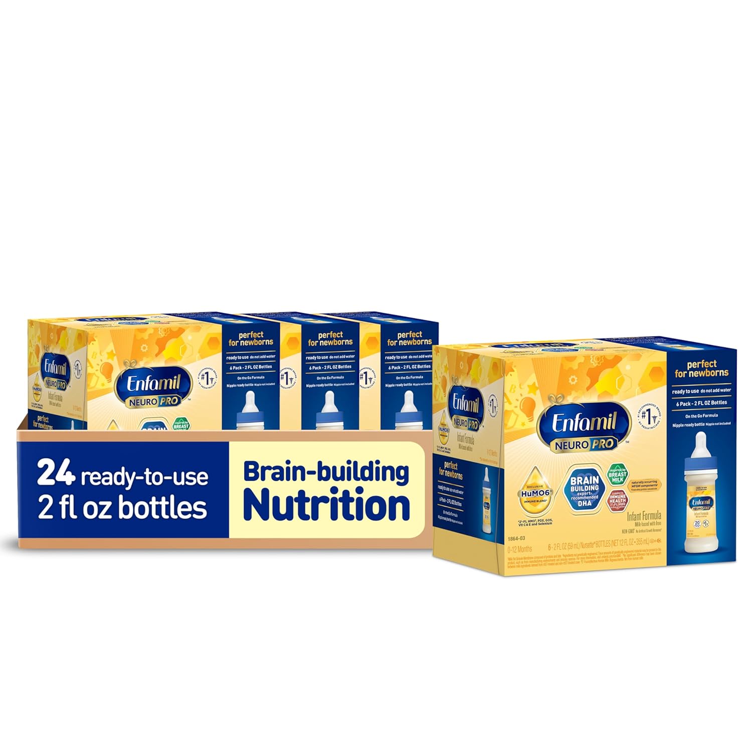 Enfamil NeuroPro Ready-to-Feed Infant Formula, 2 fl. oz. (24 Bottles)