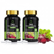 TMG Trimethylglycine 600mg with Vitamin B6, Vitamin B12 & Ginkgo - 120 Caps. (2 Pack)