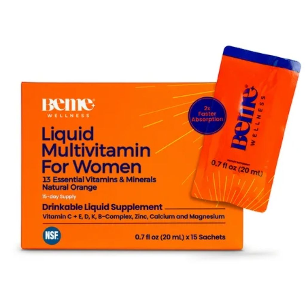 BeMe Wellness Liquid Multivitamin for Women - Orange (15Packs)