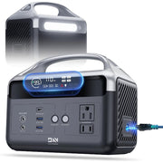 DaranEner Portable Power Station 60,000mAh, 192Wh LiFePO4 Battery Backup w/2 300W (Surge 600W) AC Outlets