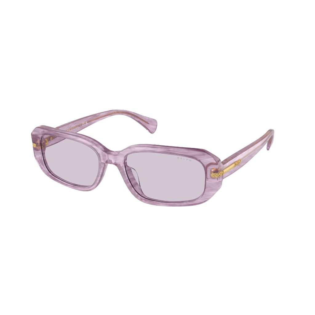 Ralph Lauren Women's RA5311U 615269 Sunglasses - Shiny Striped Lilac Frame/Violet Lens