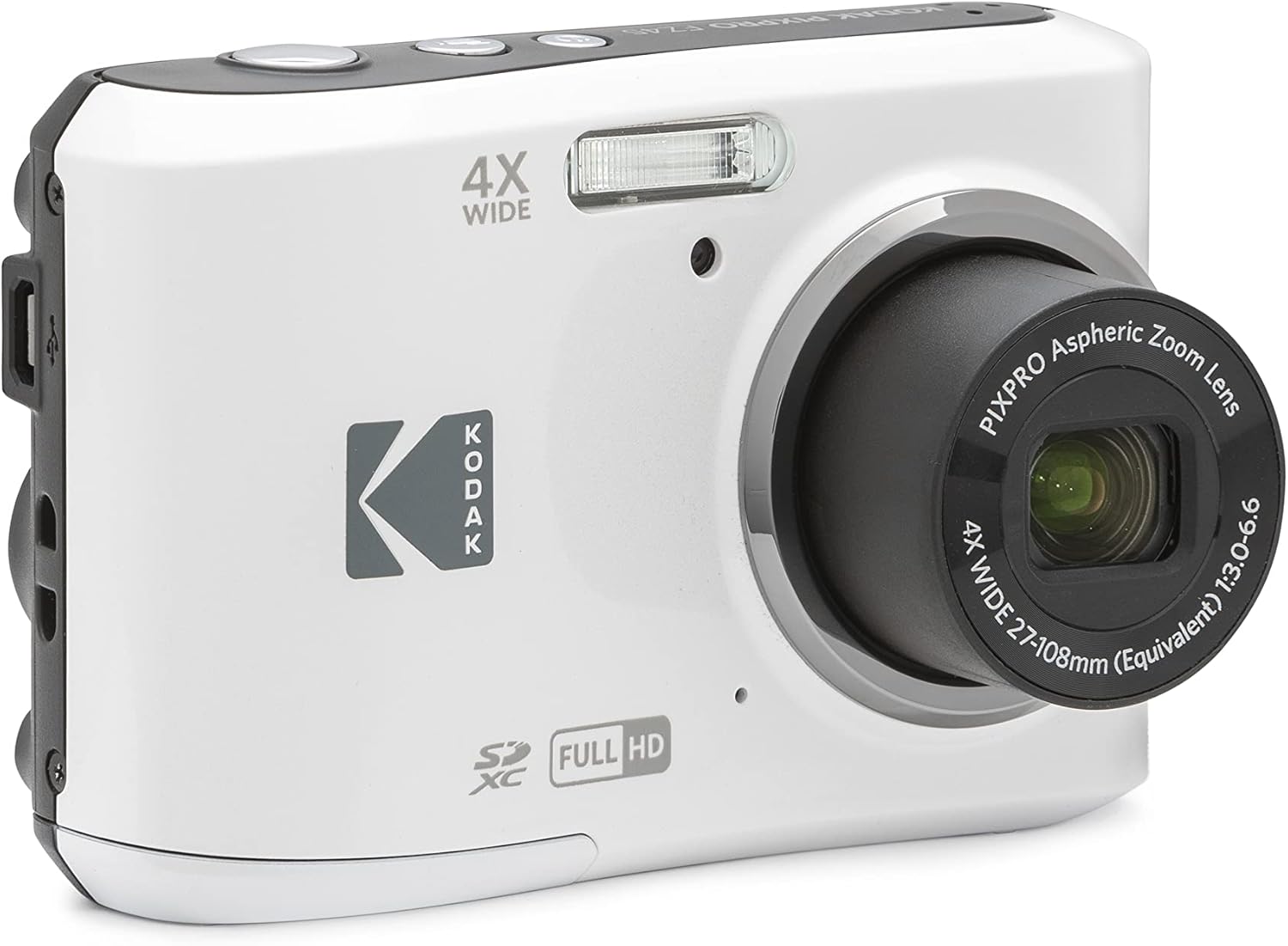 Kodak PIXPRO Friendly Zoom FZ45 16.4 Megapixel Compact Camera - White