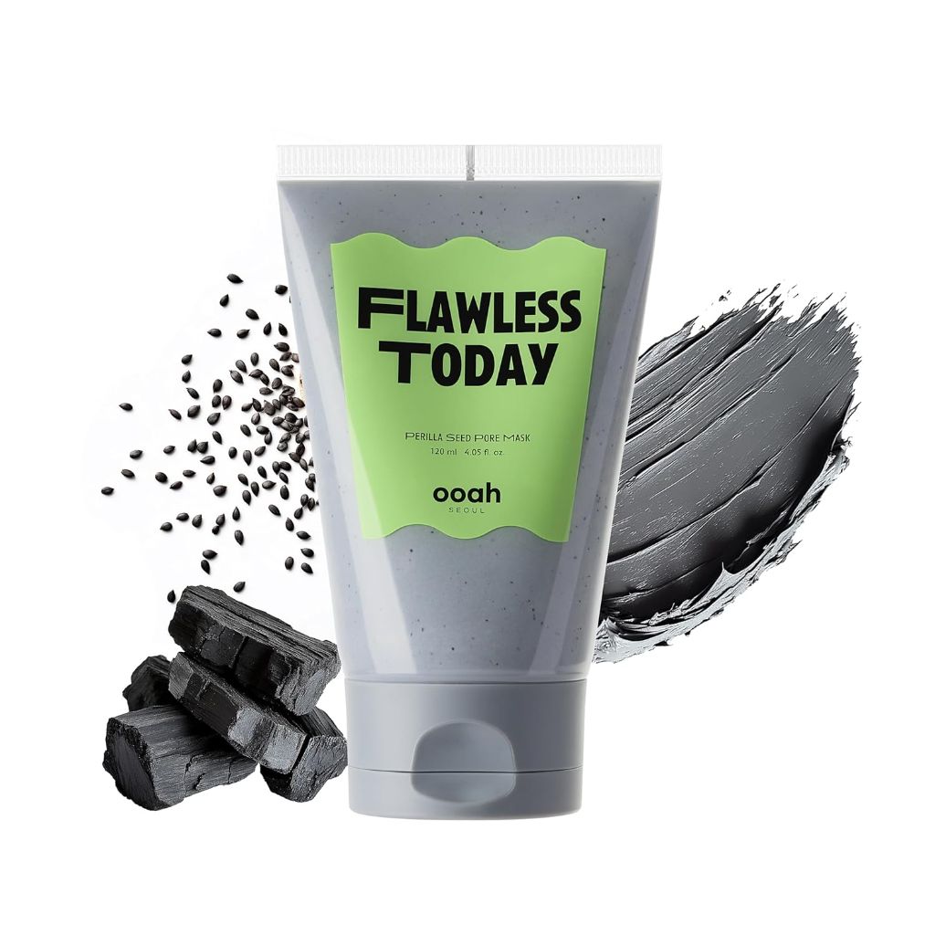 ooah seoul Flawless Today Pore Refining Face Mask with Charcoal & Perilla for Pore Tightening - 4.05 fl. oz.