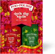 Poo-Pourri Deck the Stalls Value Pack Toilet Spray - Hollyday Spice + Mistletoe Spritzes, 1.4 fl. oz.